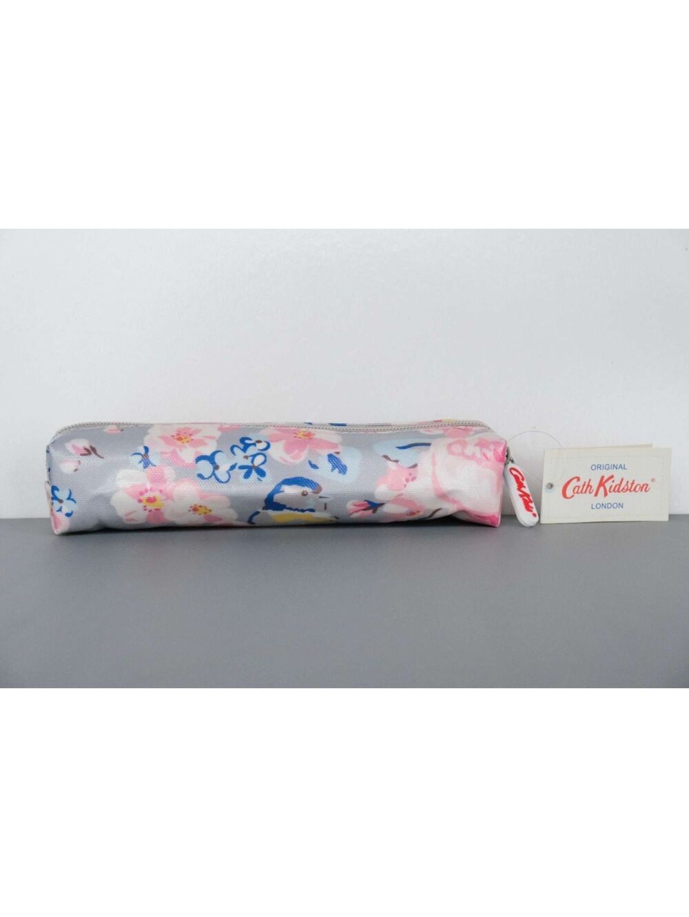 Cath Kidston Light Blue Bird Floral Small Pencil Case NWT